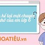 Kể Lại 1 Chuyến Đi Của Em