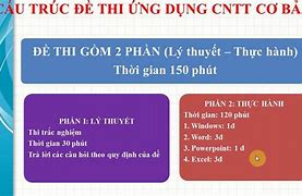 Luyện Thi Chứng Chỉ Ứng Dụng Cntt Cơ Bản